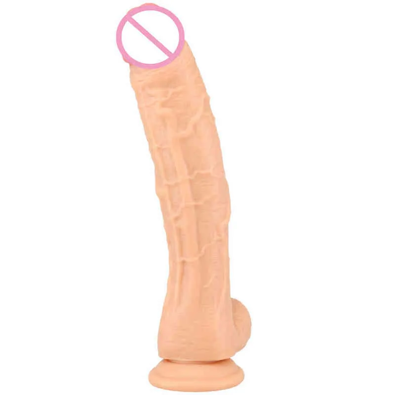 NXY Dildos Anal Leksaker Bigwig Kvinnors Super Stora Tjock Och Lång Simulerad Penis Stallion Climax Vuxen Roliga Toy Produkter 0225