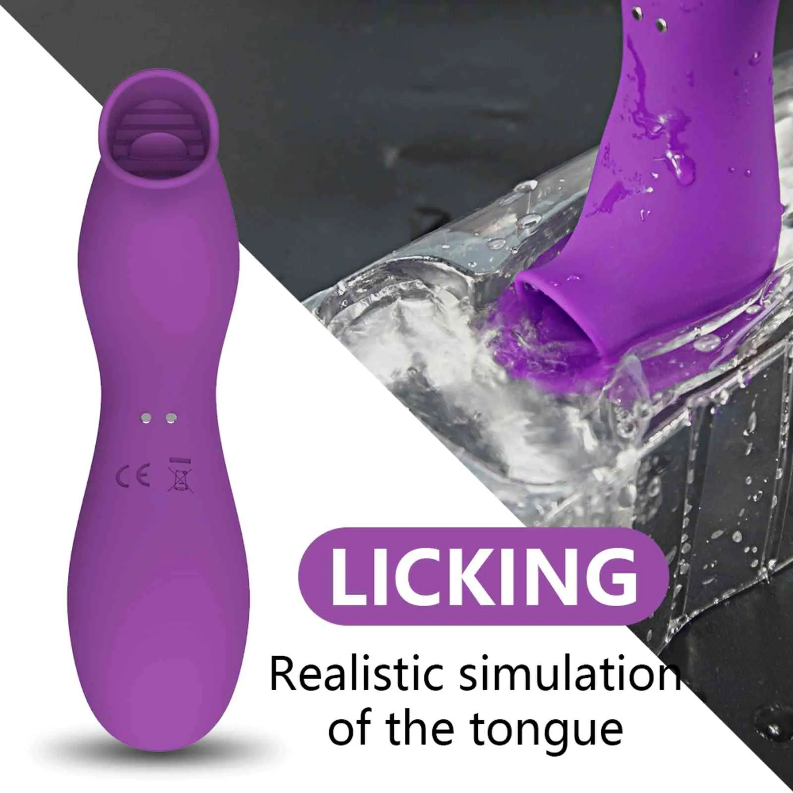Kvinnlig sugande vibrator klitor Sucker klitoris stimulator Masturbator Nippel slickande tunga orala vuxna sexleksaker för kvinnor4174642