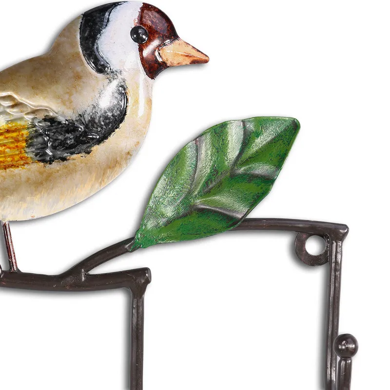 Porta della chiave di uccello muro decorativo gancio di ferro gancio gancio montato Cappello tavolo da tavolo da tavolo vintage decorazioni la casa uccelli 220311