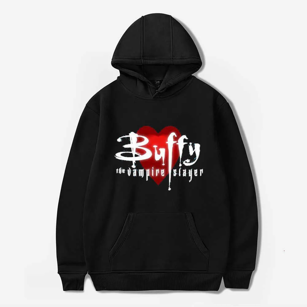 New TV Buffy the Vampire Slayer Sweatshirts Mode Hommes / Femmes Casual Pullover Garçons / Filles Streetwear À Capuche Y2K Vêtements Enfants Tops H0910