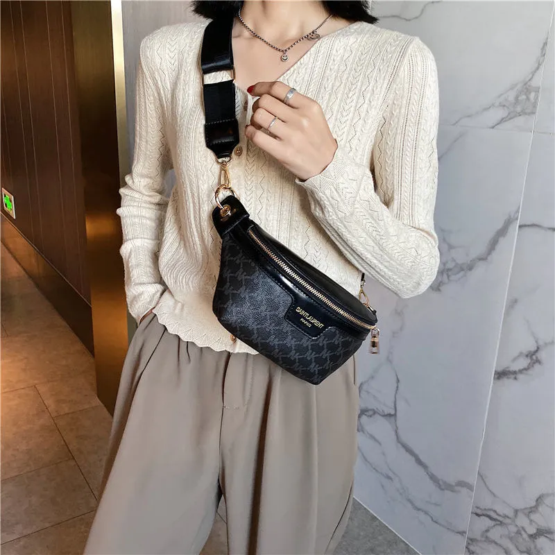 Ежедневная сумка Высококачественная грудная сумка для женщин 2021 Новый модный корейский стиль Western Style Fashion All-подходящая талия Bag Ins Internet Celebrity Sh