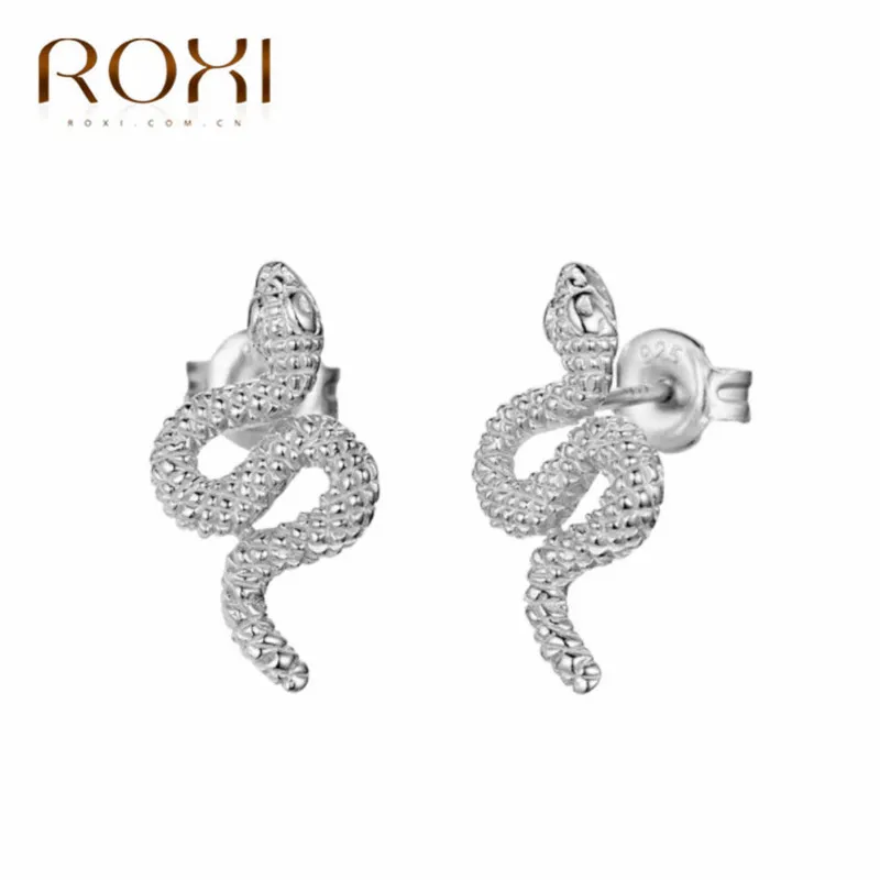 Mode Simple Serpent Boucles D'oreilles 100% 925 En Argent Sterling Animal Serpentine Boucles D'oreilles pour Femmes Bijoux Bijoux Oorbellen