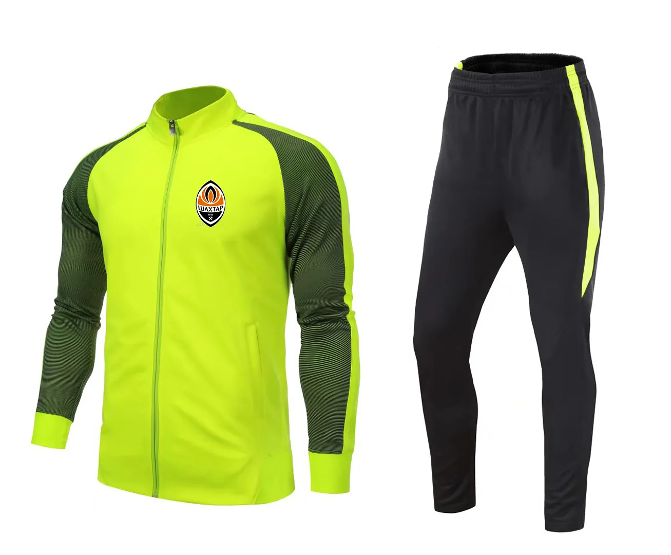 22 FC Shakhtar Donetsk adulte veste de survêtement de football hommes costume d'entraînement de football enfants en cours d'exécution ensembles extérieurs kits maison logo personnaliser2989