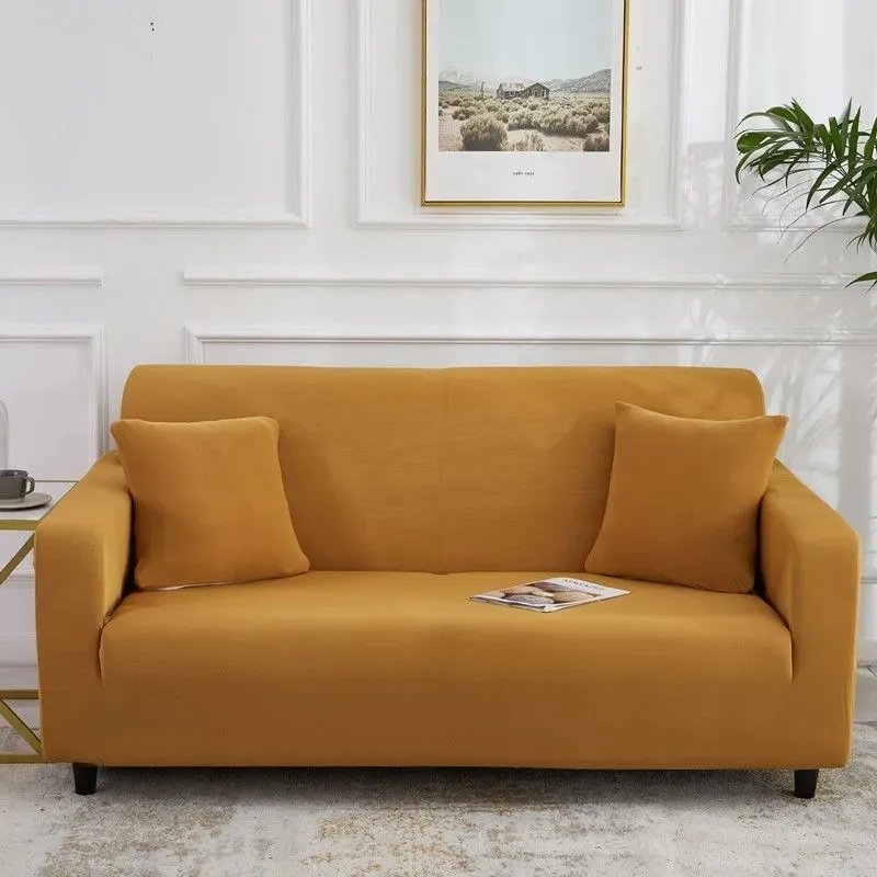 Sandalye, düz renkli kanepe streç elastik slipcovers oturma odası kanepesi için kesit vintage singletwothreefour koltuk 220919