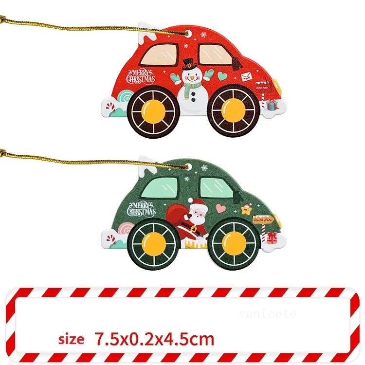 Ornamenti natalizi con fori bambini Centrotavola artigianali fai-da-te Decorazioni pendenti le vacanze Decorazioni albero di Natale carine e stelle T2I52860