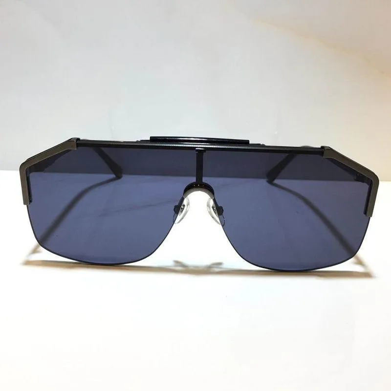 0291 Populära solglasögon för män Kvinnor Fashion Mask Unisex Half Frame Coating Mirror Lens kolfiberben Summerstil 0291S299S