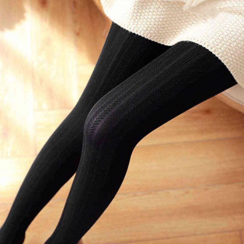 Meihuida Autumn Winter Women Super Elastic Jacquard Solid Soft Cotton Slimming Tights Collant Stretchy Pantyhose Hosiery Y1130