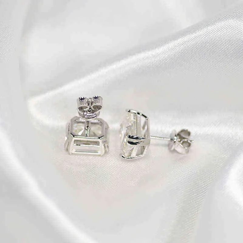 Oevas Classic 925 Sterling Zilver Gemaakt edelsteen Diamanten Oorbellen Oor Studs Bruiloft Bruid Fijne Sieraden Groothandel 220125