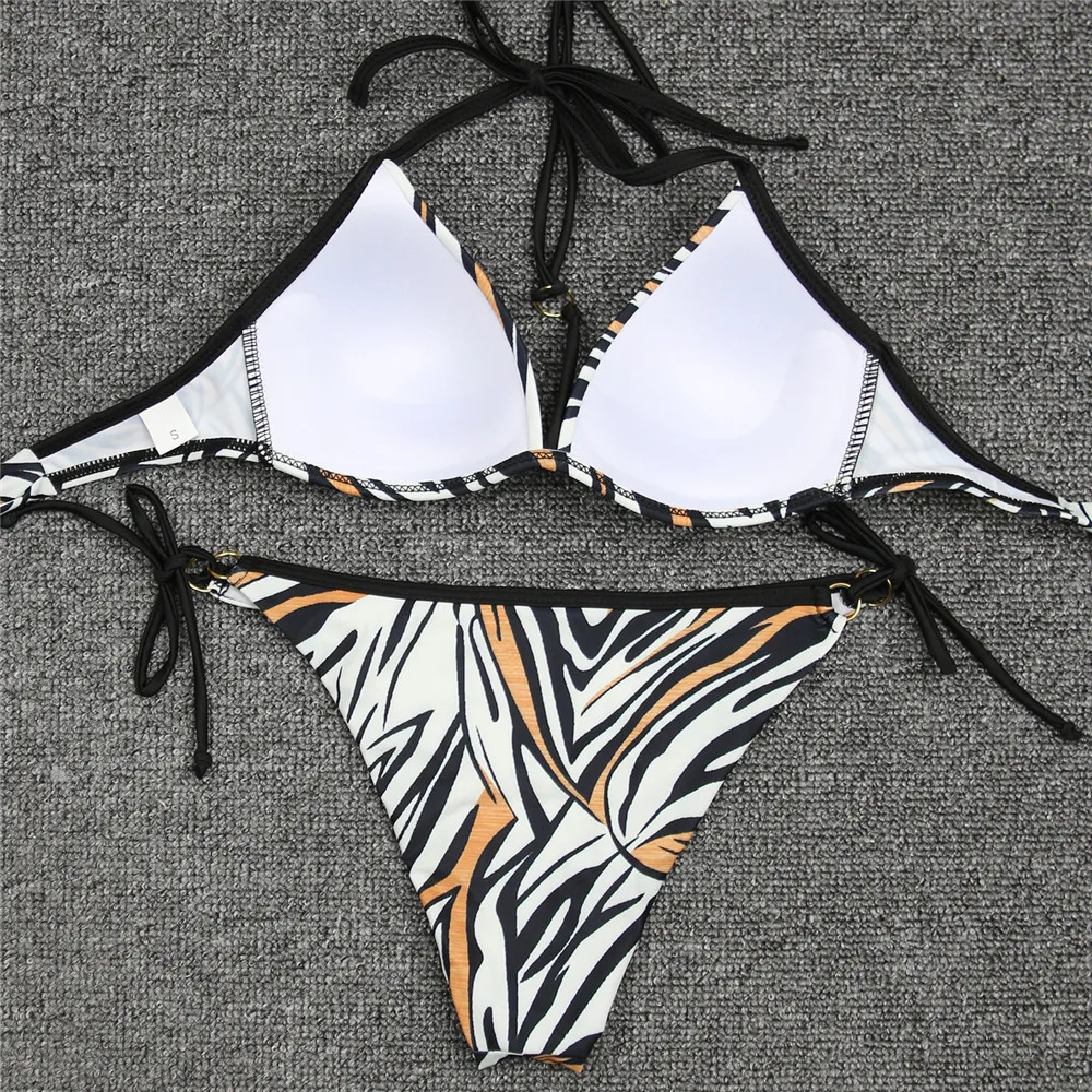 Women Bikinis Push Up Swimsuit Two Piece Black Swimwear Sexy Summer Beach Bathing Suit Maillot De Bain Biquini 210407