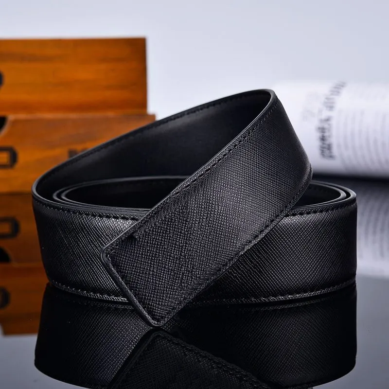 2023 Double sideds mens belt for man women with alloy V buckle ceinture high quality Genuine Leather belts Waistband274u
