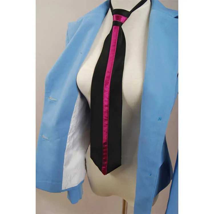 Ouran Liceo Host Club Cosplay Uniforme Ragazza Ragazzo Haruhi Kyoya Hikaru Takashi Costume Giacca Blu + Cravatta Y0913