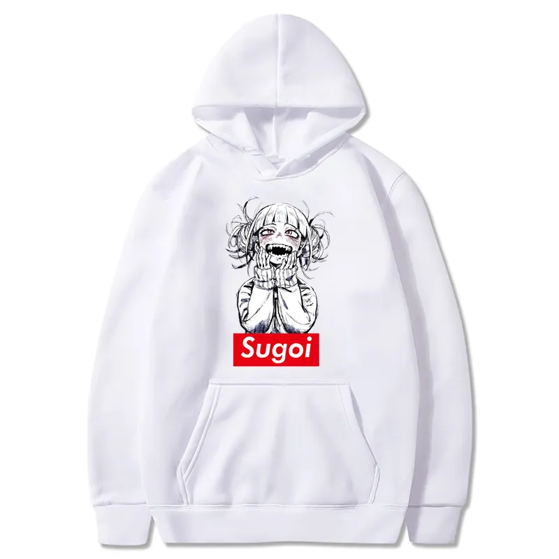 Men Harajuku Sugoi Toga Himiko My Hero Academia hoodies Anime Boku No Hero huudy Cartoon Men Zipper Sweatshirts Coat Unisex Y0319