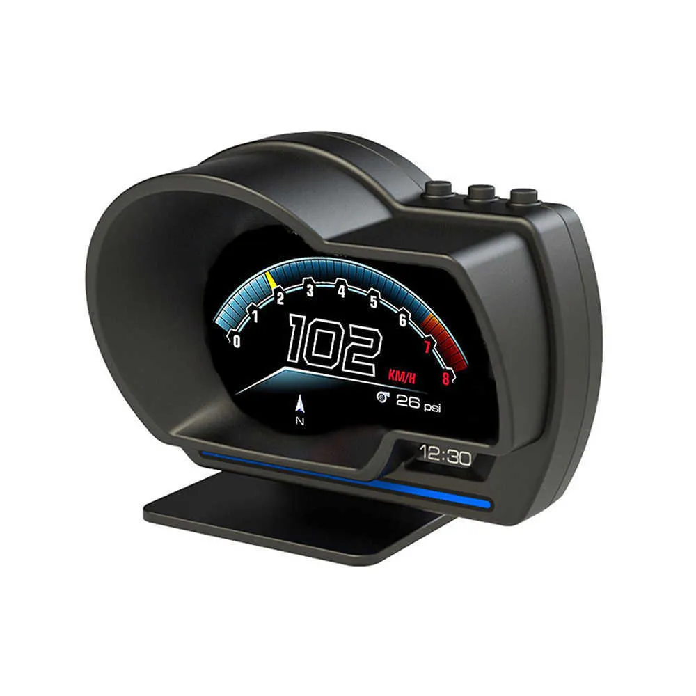 AP-6 HUD En Yeni Başlık Ekran Otomatik Ekran OBD2 GPS Akıllı Araba Hud Gauge Dijital Yoksama Güvenlik Alarm Wateroil Temp RPM267N