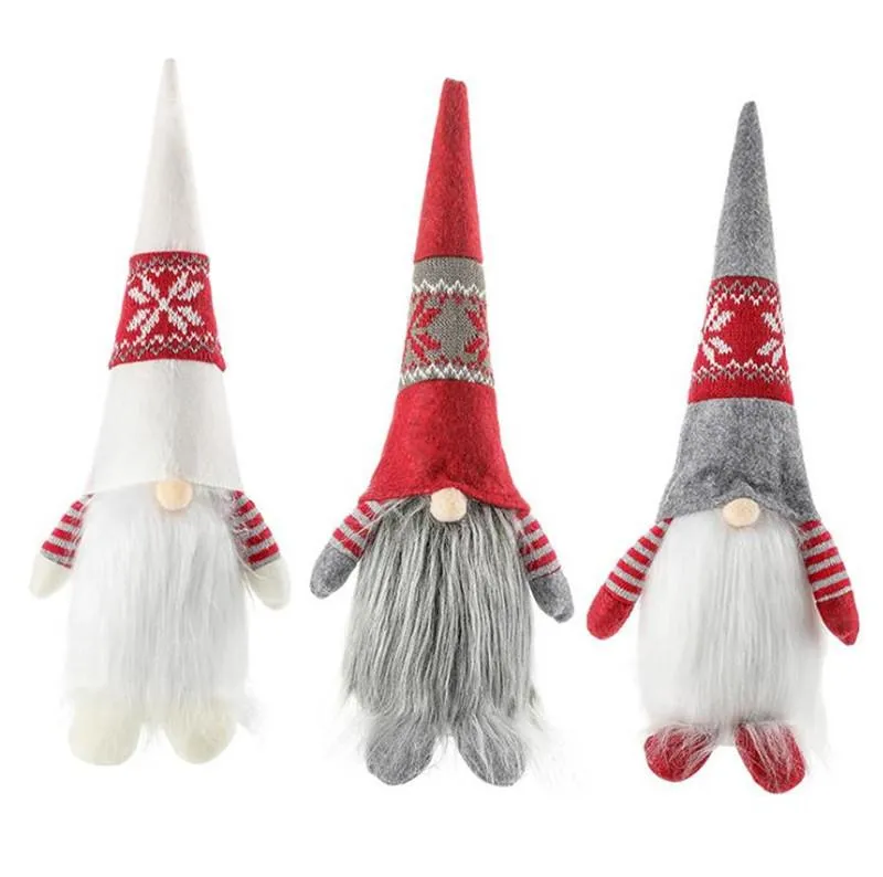 Swedish Christmas Gnome Ornaments Scandinavian Santa Plush Dolls Xmas faceless dolls Thanksgiving Winter Holiday Table Decor
