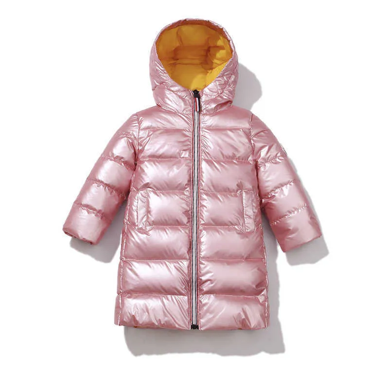 2020 nuovi bambini giacca invernale bambini ragazze oro argento ragazzi cappotto con cappuccio abbigliamento bambini outwear parka ragazze piumini cappotti H0910