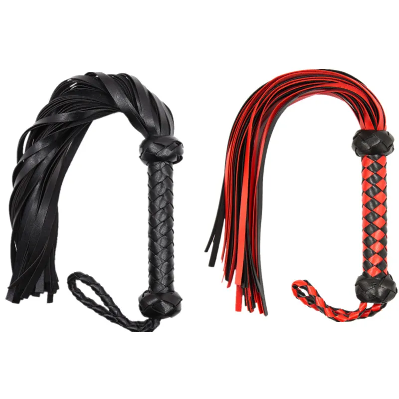 Massaggio 1 Pz Giocattolo Del Sesso Frusta In Pelle Sculacciata BDSM Bondage Set Frusta Con Manico Spada Lash Gay Giocattoli Erotici Adulti Coppie Donna L4893012