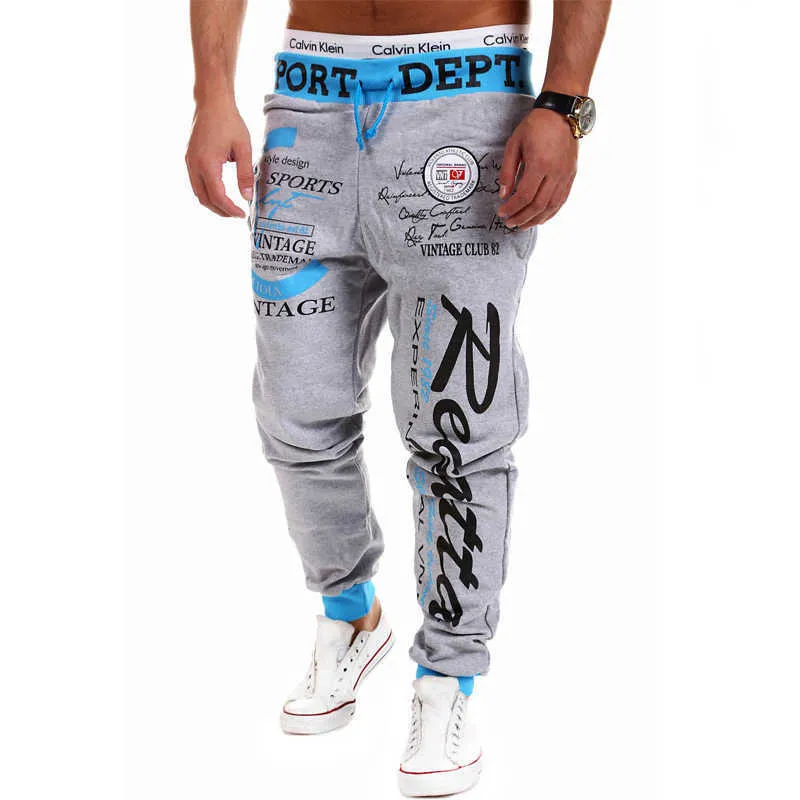 Męskie spodnie Weat Hip Hop Joggers Cargo Mężczyźni Casual Moda Drukowanie Spodnie Streetwear Pantalones Hombre 210715