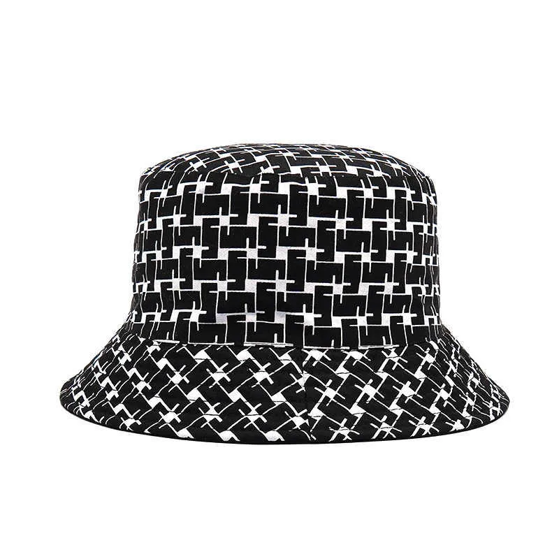 Buckethats luksusowy projekt litera drukują mężczyźni Kobiet rybak Kat bawełna moda antisun kapelusze bob vintage Summer Panama Hat Q08059360300