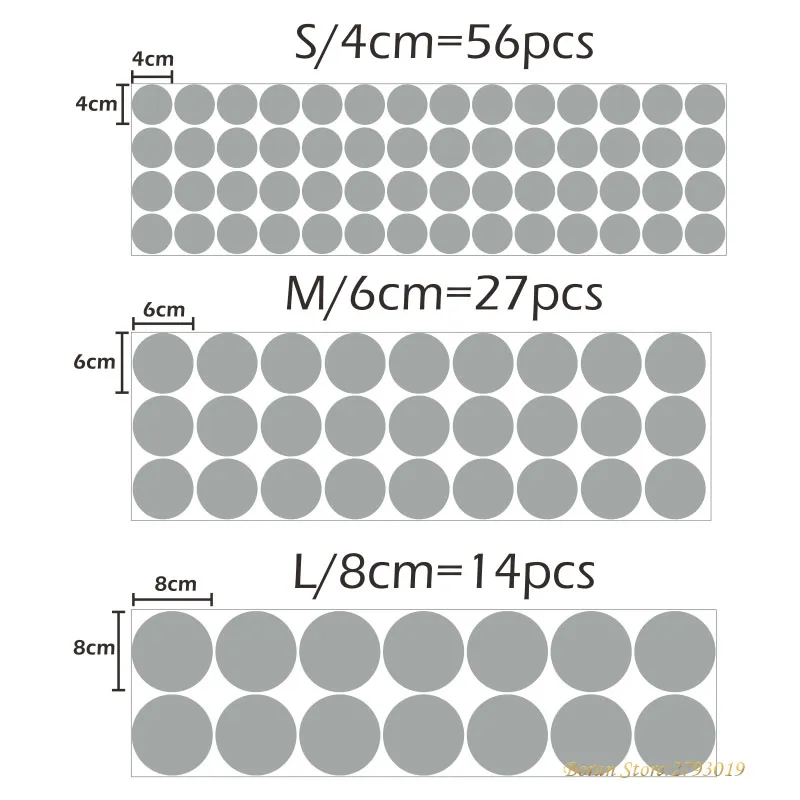 ブラックポルカドットウォールステッカーサークルdiyステッカーキッズルームベビー保育室の装飾ピールスティックウォールデカール5408631