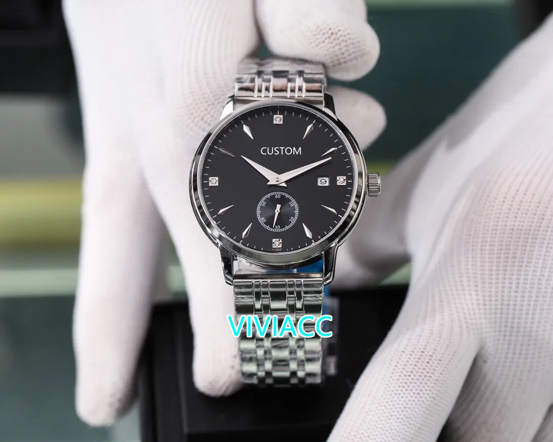Classic New Men Automatic Mechanical Date watch Stainless steel Geometric square diamond watch Male sport clock waterproof 41mm