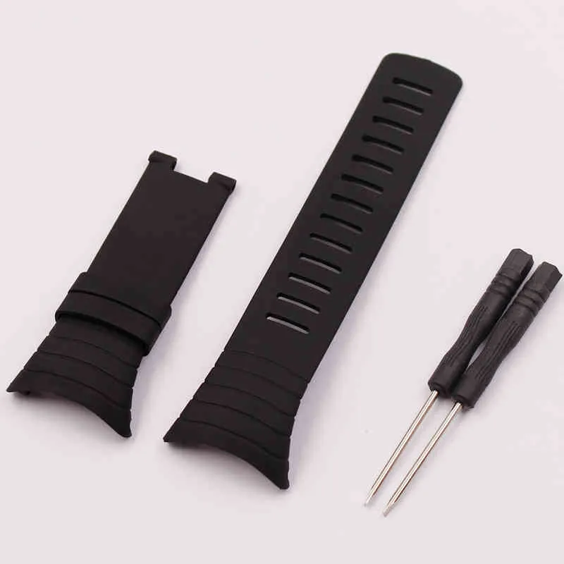 Uhrenzubehör für Suunto Core-Uhren Herren 100 % alle Standard-Armband Schwarzer Gürtel Band Strap217E