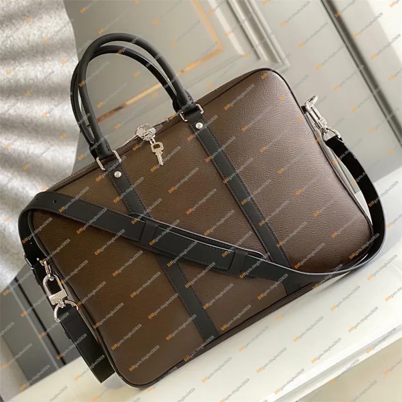 Mężczyźni moda swobodna design luksusowa teczka komputerowa torba krzyżowa torebka messenger torebka Wysokiej jakości top 5A M52005 N41478 Torebka 238S