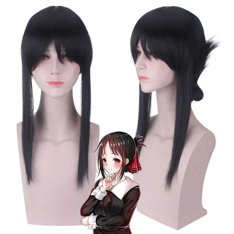 Kaguya-sama: Love is War Shinomiya Costume Cosplay Costume Fujiwara Chika Wigs Abiti da donna anime + copricapo Y0913