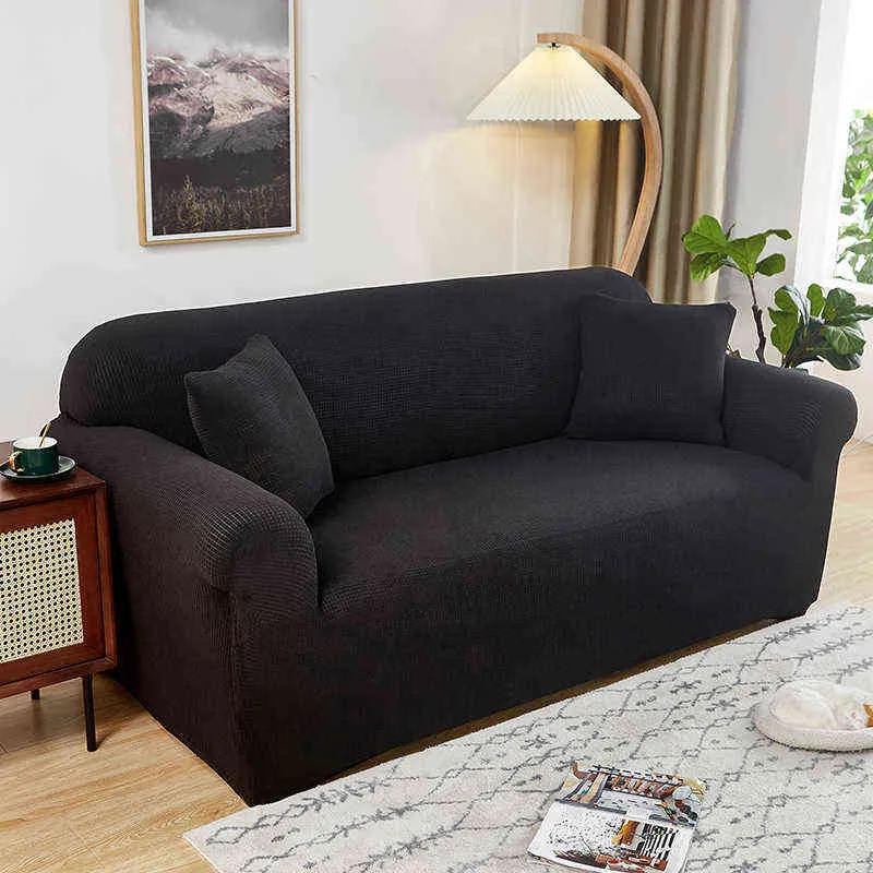 Housse de canapé d'angle élastique et imperméable, pour meubles de salon, fauteuils magiques, housses de canapé sectionnelles en forme de L 3 places 220112189q