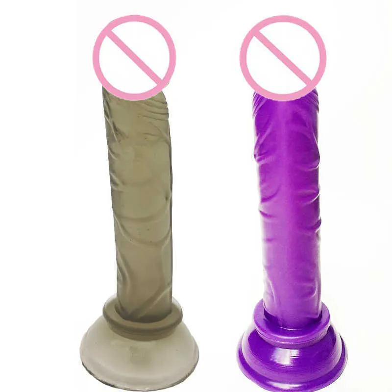 Thierry Dildos Elastyczne produkty Elastyczne realistyczne anal dildo wtyczka tyłek mały penis z ssącym kutasem kutas Dong dla dorosłych zabawki dla kobiet1339661