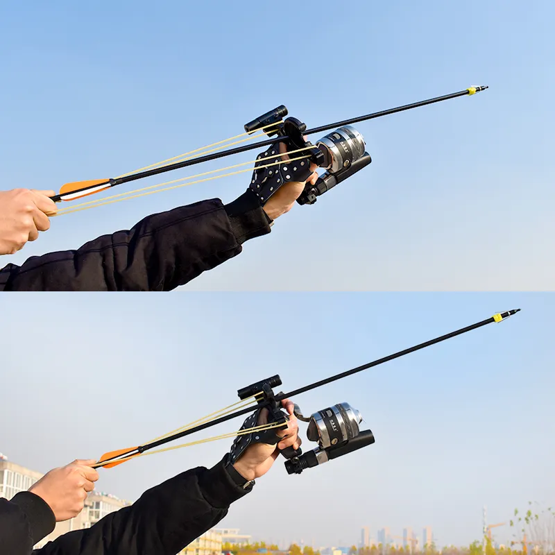 Nueva actualización de eslingas de tiro de peces con láser, catapulta profesional de alta precisión con flecha, accesorios de herramientas para exteriores 3963230