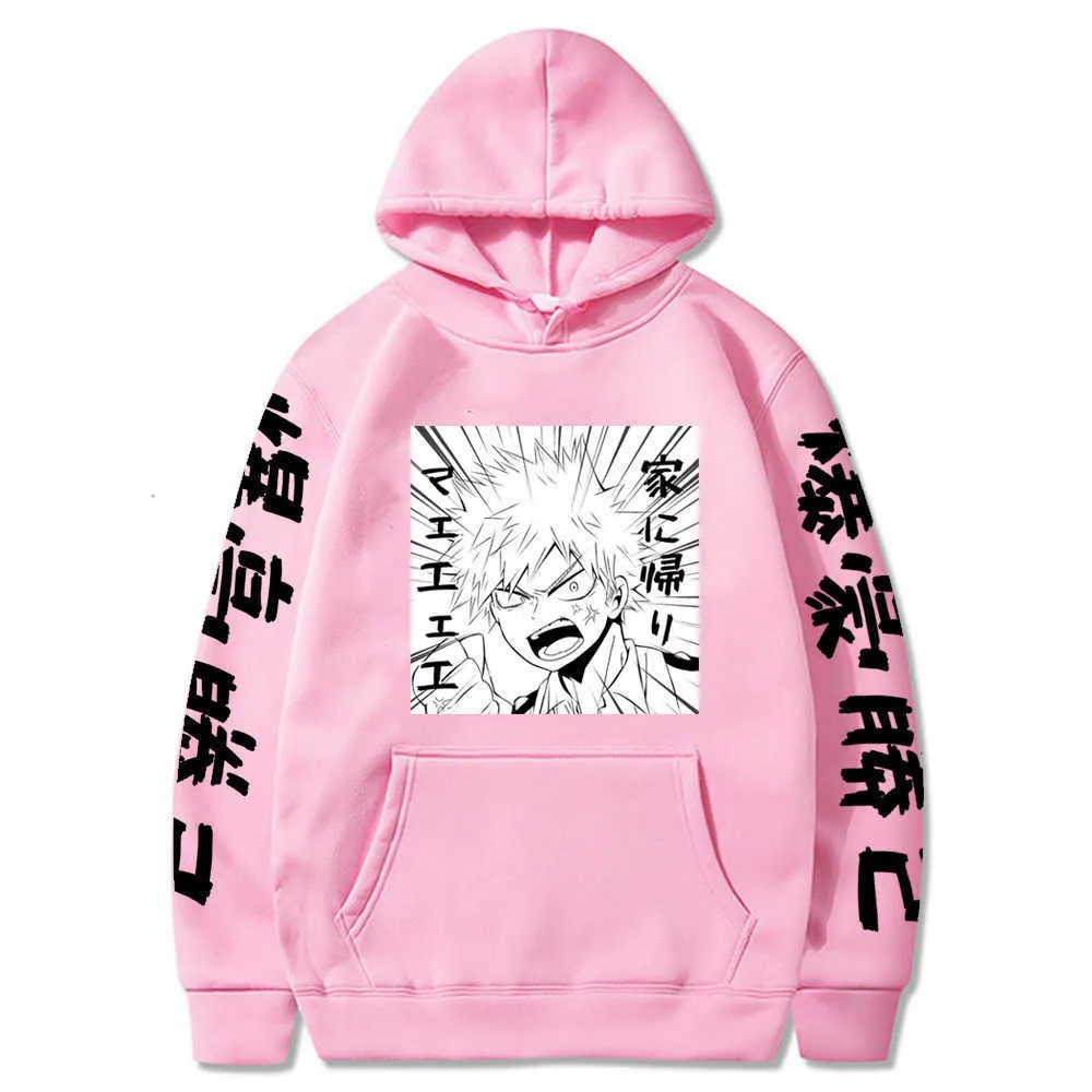 Sweat à capuche My Hero Academia pour hommes, ample, KATSUKI BAKUGOU, Y0803 Y0804