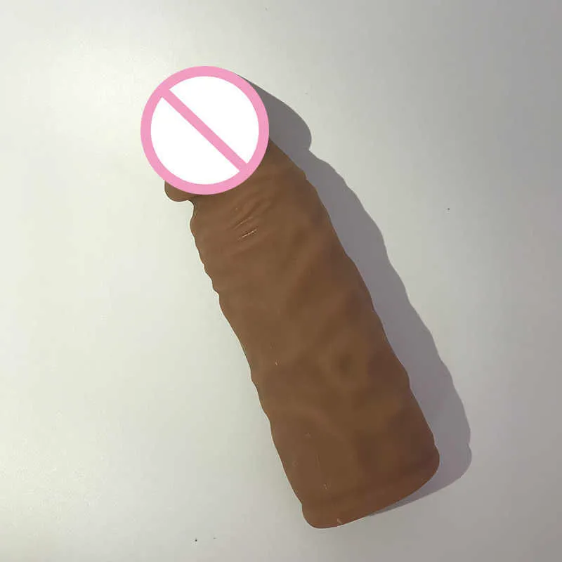 Articles de massage Mini 14cm Sot TPE TPE DILDO PENIS PENIS PENIS réutilisable Pénis Extension Cock Enracineur Penis Sage de gaine Ejacula8097689