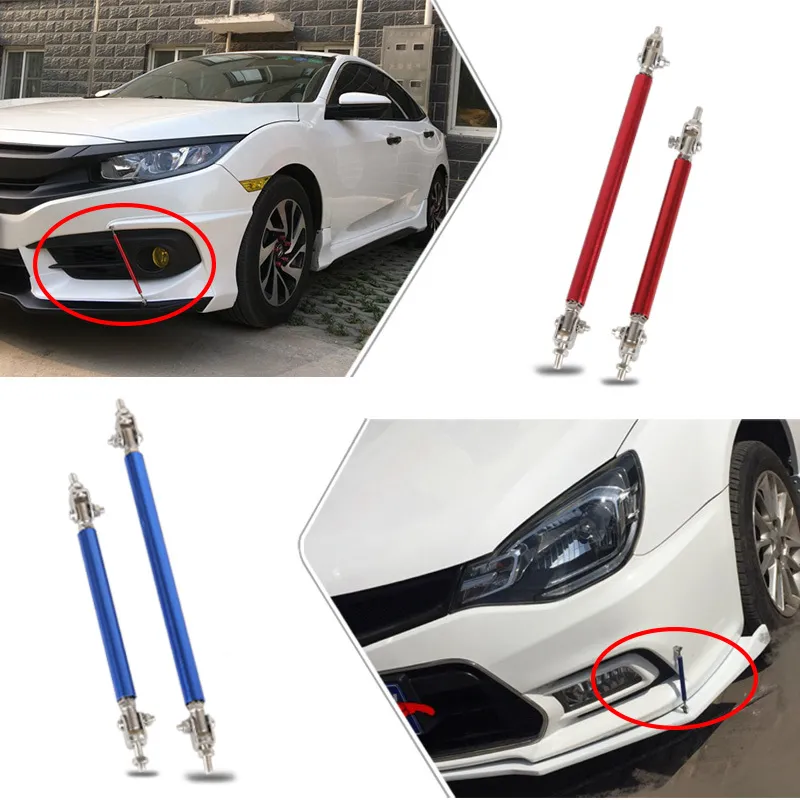 Nuovo 2x Universale Da Corsa Regolabile Anteriore Paraurti Posteriore Lip Splitter Barra di Supporto Kit Da Corsa 75mm/100mm Car Styling Tunning