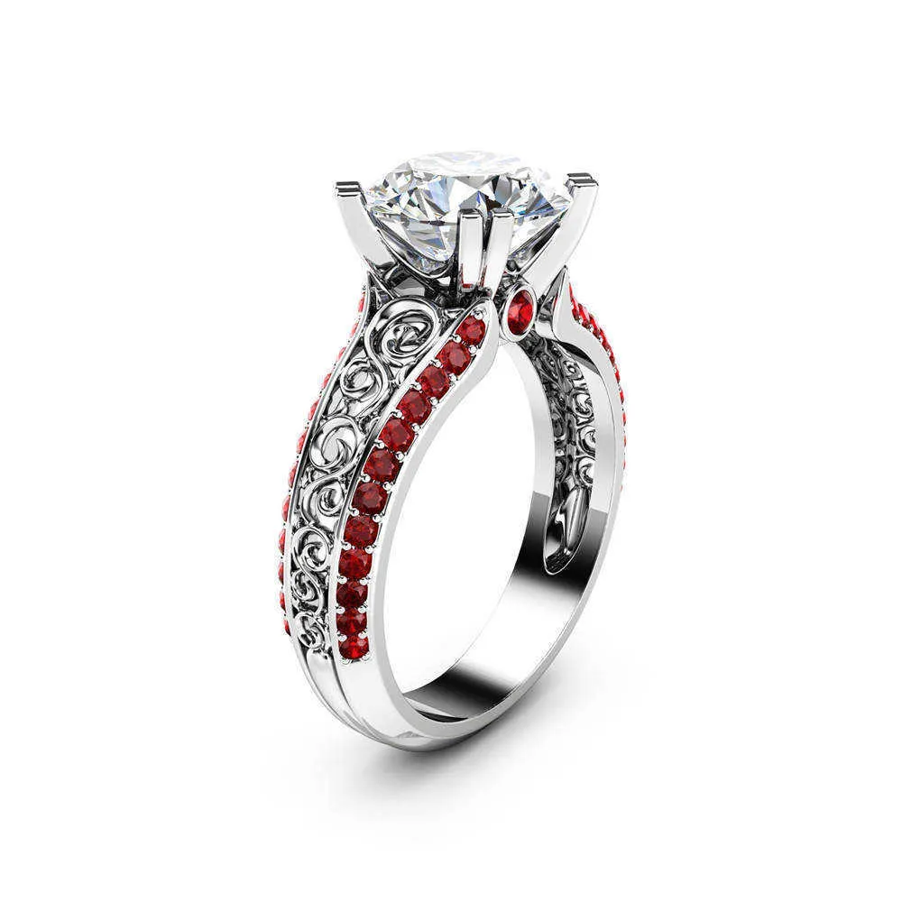 Bague fleur saphir bleu or 14 carats diamant Bizuteria péridot anillos de pierres précieuses rubis 1 carat anneaux délicats pour femmes 2933