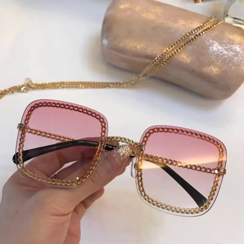 top kwaliteit dames zonnebril mannen zonnebril vrouwen glas mode stijl beschermt ogen Gafas sol lunettes de soleil met box297M