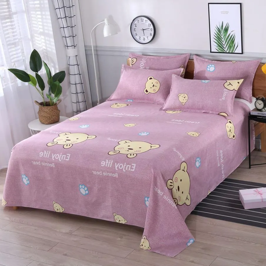 Oso Polar textil ropa de cama sábana colchón de alta calidad cubierta de polvo dormitorio colcha hogar sin funda de almohada F0138 210420