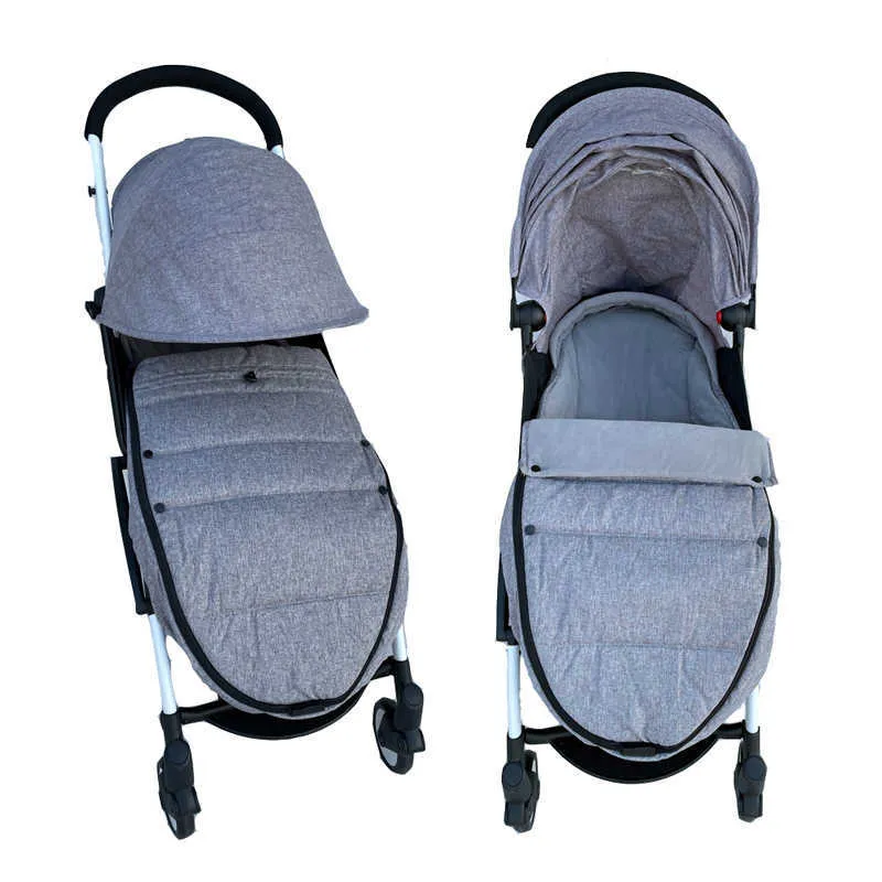 Universal Baby Barnvagn Tillbehör Vinterstrumpor Sovsäck Vindskyddad Varm Sovack Baby Pushchair Footmuff för Babyzen Yoyo 211025