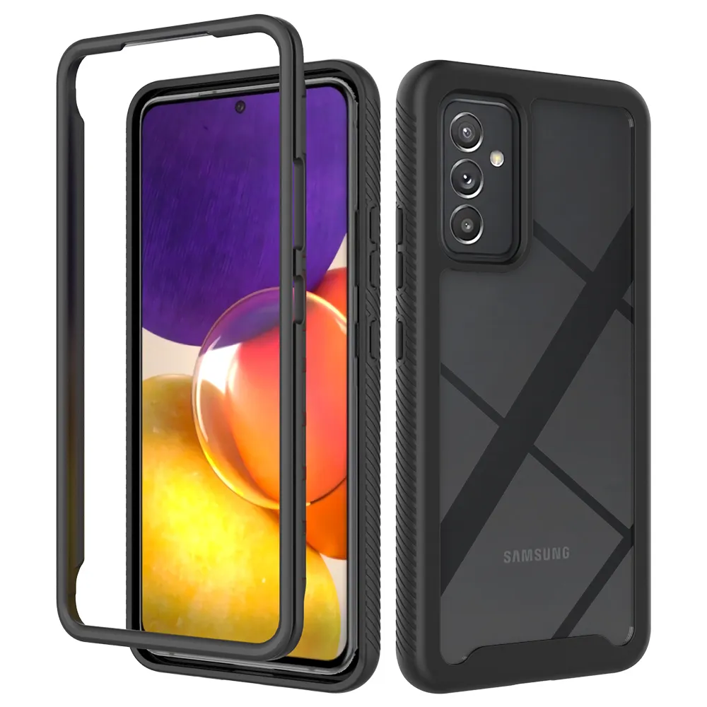 Non-slip Soft TPU Bumper Transparent Acrylic Hard PC Shockproof Cases For Samsung Galaxy A82 5G Protective Back Cover Fundas