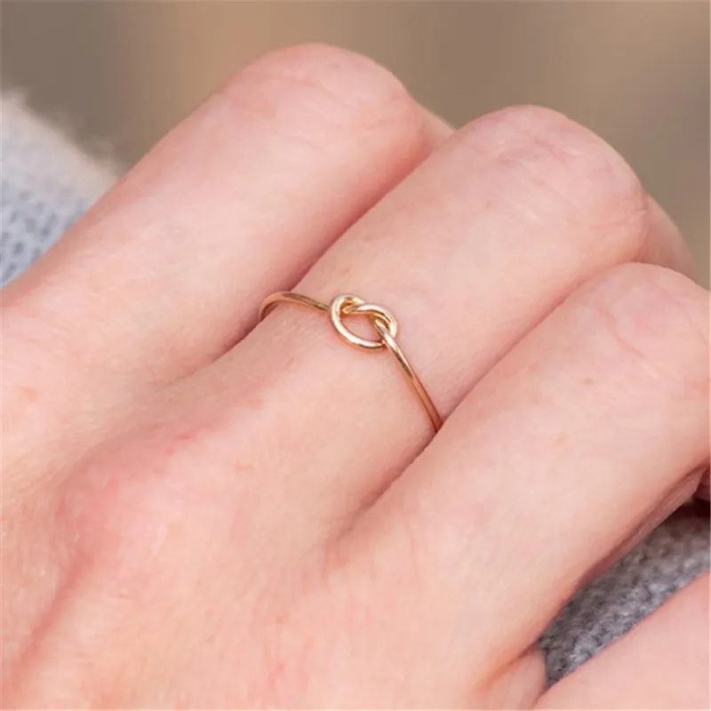 14K gold filled Heart-shape Ring Gold Jewelry Boho Knuckle Anillos Mujer Minimalistic Stacking Bohemian for Women