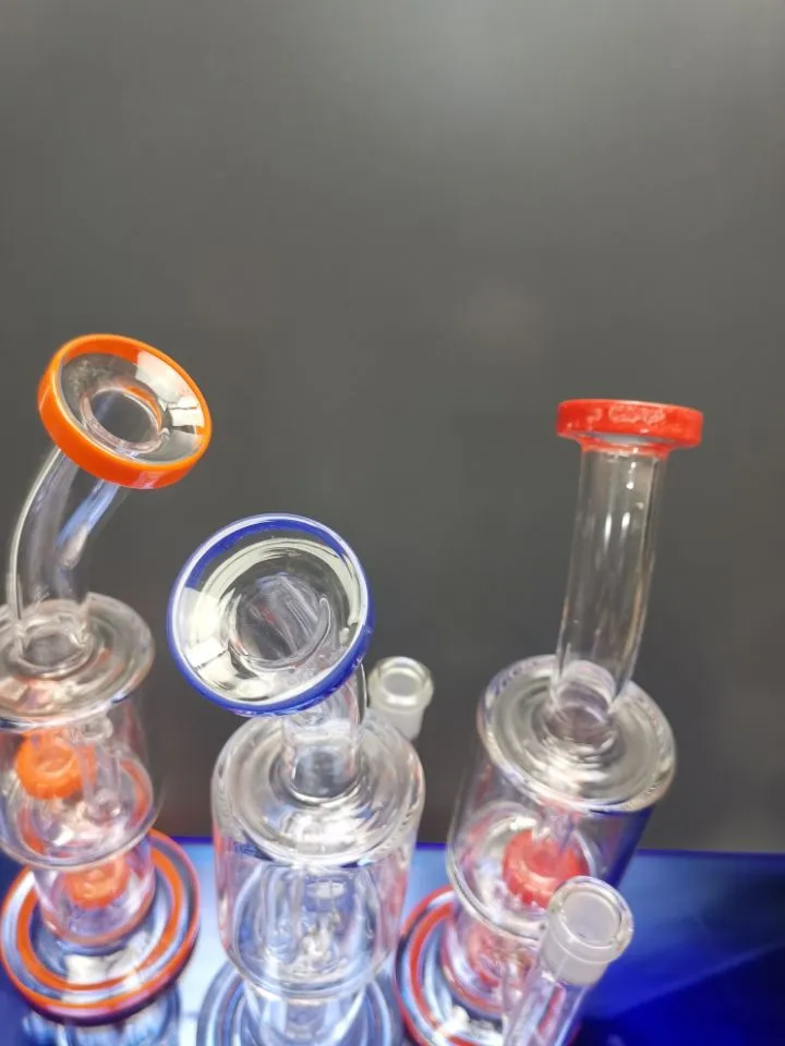 Recycler-Glasbong, Dab-Bohrinsel, Bongs, Zyklon-Recycling-Wasserpfeife, berauschende Bongs, Rigs, Rauchpfeifen, Cheechshop