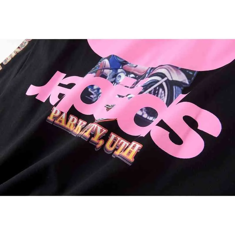 1:1 Version Young Thug Sp5der 555555 Pink Long Sleeve Tee Men Women Couple t Shirt High Street Hip Hop Casual Oversize T-shirt