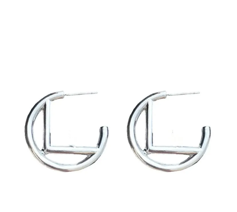 Европейские и американские круглые буквы, подвесная люстра, индивидуальная мода, простой дизайн, чувство темперамента, серебряная игла S925337A