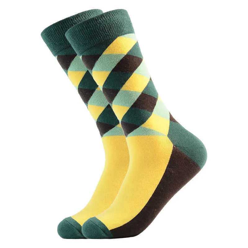 Lustige Stil Männer Frauen Divertidos Crew Socken Mode Kreative Interessante Muster Geometrische Streifen Harajuku Baumwolle Strumpf männer X0710