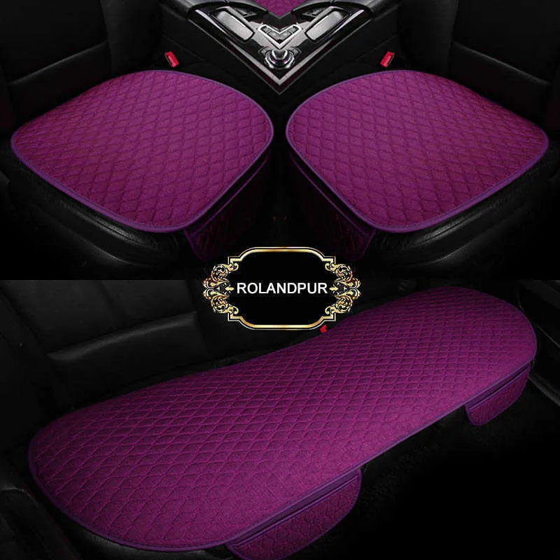 Quatre saisons lin tissu sièges de voiture couverture avant arrière lin coussin respirant protecteur tapis coussin taille universelle Auto accessoires