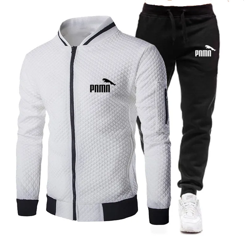 Men's Casual Clothing Winter Brand Jogging Tracksuit Zipper Hoodie + Pants Sportswear Sports Suit