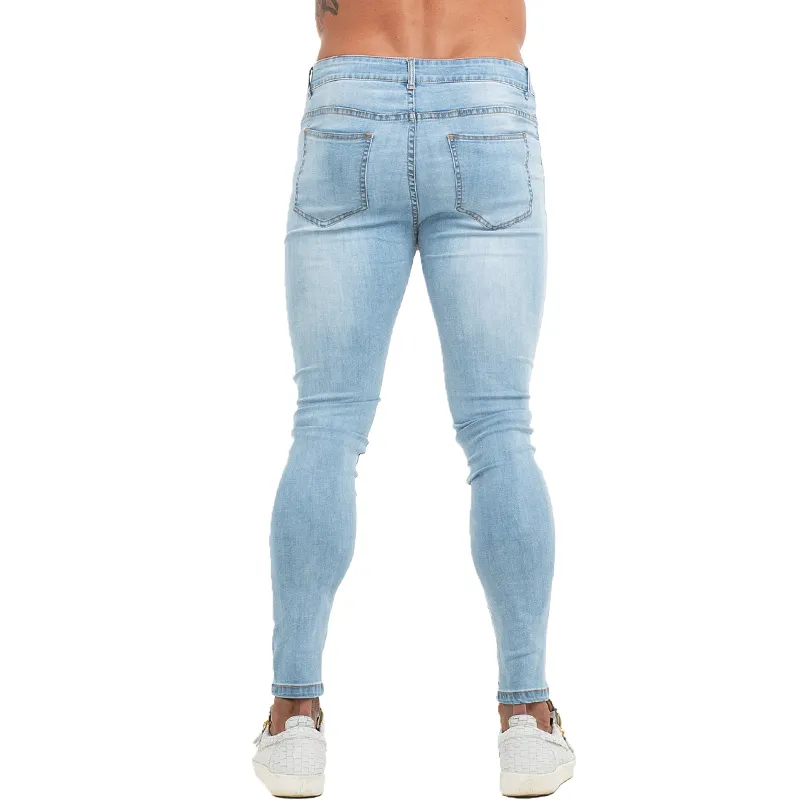 Gingtto Man Pants جينز جينز الرجال جينز سراويل الهيب هوب بالإضافة إلى حجم جان ذكور الملابس الصيف رفيع احتواء أيقونة LONDOR LONDON 22303I