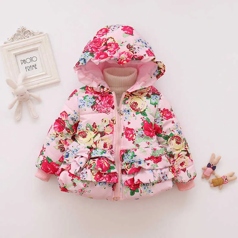 Kinder Mädchen Jacke Herbst Winter Jacke Für Mädchen Mantel Baby Warme Mit Kapuze Oberbekleidung Mantel Mädchen Kleidung Kinder Unten Parkas 211023