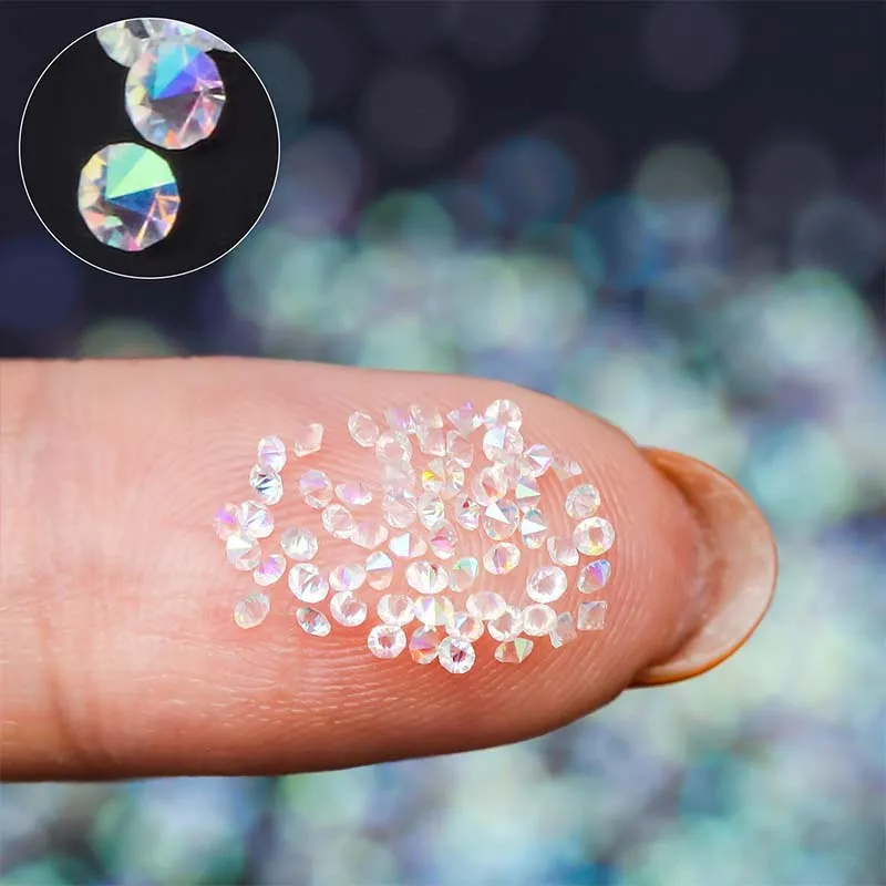 mini cristais micro pixie unhas artes diy pedras de 1,2 mm de areia de vidro para casa favores de decoração de salão de beleza em casa