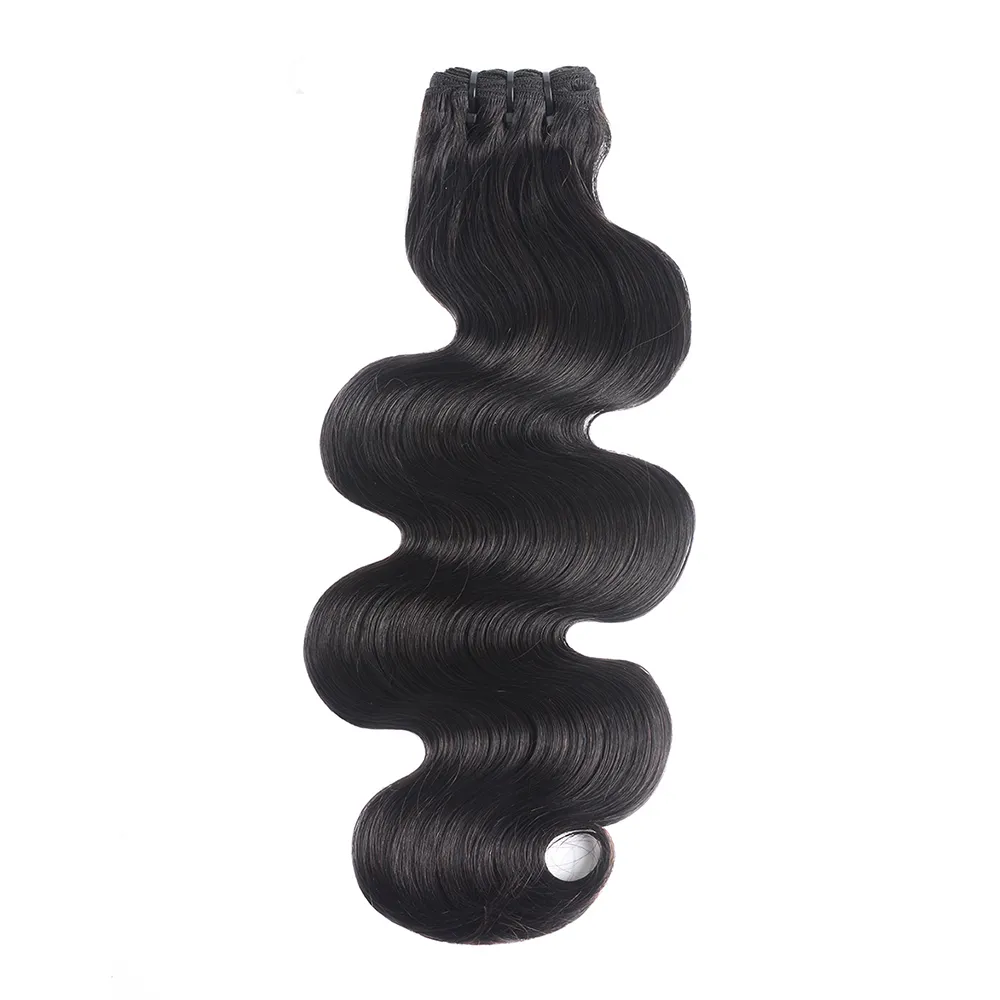 Super Dubbeldragen Kroppsvåg Hårförlängningar Brasilianska Virgin Cuticle Justed 100% Human Hair Weave Buntlar Deal Superlook