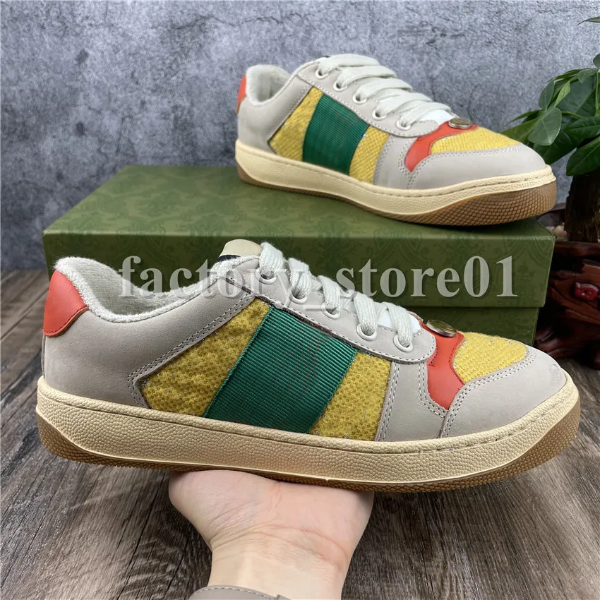 Hombres Mujeres Screener Series Correas Zapatillas Plataforma Ocio Zapatos Scarpe Moda Lona Abeja Verde Rojo Deportes Tenis Zapatos casuales Entrenador